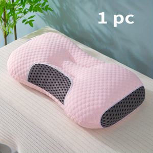 TEMU 1개 쿨링 빈 스파 목베개, 목과 척추 지지 기능, 마사지 코어, 통기성 흡습 베개, 거실 & 침실용 홈 데코|목베개