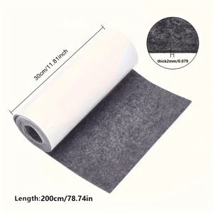 TEMU 1 롤 자체 접착용 펠트 천 서랍 라인, 기하학적 패턴, 11.8x78.7 인치, 2mm 두께, DIY 공예, 수제 액세서리, 보석 서랍 상자 패딩
