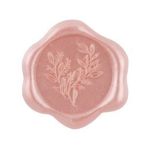 TEMU 20개 CYFUN 디자인 접착식 레진 왁스 실 스티커 - 육각 잎사귀 패턴 & 단풍 모티프 (그린, 스카이 블루, 블러쉬 핑크, 라일락) - 광택/무광, 웨딩 초대장, 선물 포장, 파티용 - 일회용 왁스|실링왁스