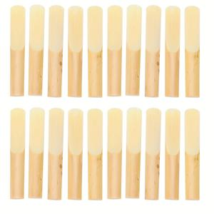 TEMU 초보자 및 연주자를 위한 20개 알토 색소폰 리드 2.5 강도 - 얇은 팁과 고급 절삭 기술이 적용된 전문가용 전통 리드 - 연한 노랑/샴페인색 (고품질 재료), 초보자 색소폰 연주자용 | 전통 리드 디자인, 색소폰 액세서리