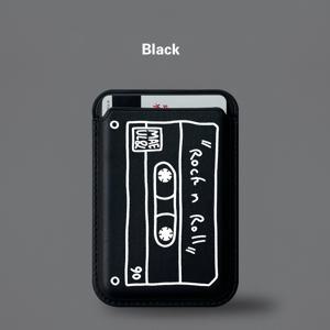 TEMU 아이폰 11/12/13/14/15/16 Pro Max용 레트로 카세트 디자인 인조 가죽 지갑 카드 홀더 커버 - 배터리 없음, 자기 슬롯 폰 케이스 액세서리