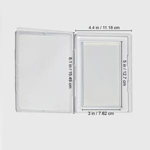 TEMU 플라스틱 보관 케이스가 있는 실리콘 젤 프린팅 플레이트 - 레이저제트 전송, 카드 만들기, 스크랩북에 이상적 - , 변색 없음 - 칙 파스텔 친화적 - 보관하기 쉽습니다