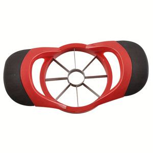 TEMU 1개 8날 스테인리스 스틸 사과 슬라이서, 플라스틱 및 TPR 핸들, 내구성 있는 사과 커터 및 코어러, 사과, 감자, 양파 등에 적합