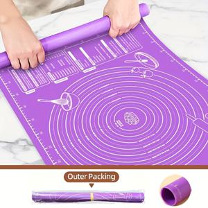 TEMU 1개 논스틱 EVA 베이킹 매트, 롤링핀, 미끄럼 방지 및 내열성, 다기능 반죽 매트 - 가정용 주방 필수품, 베이킹 도구, 반죽 작업 매트, 사용하기 편리하고 쉽게 청소할 수 있는, 다목적, 식품 등급 재료, 크기: 46.5cm*60cm /18.3인치*23.62인치