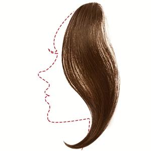 TEMU 여성용 우아한 앞머리 가발 - 자연스러운 룩, 파티 및 일상 사용에 적합한 두 개의 안전 클립이 있는 볼륨 & 길이 추가, 탈모 및 얇아진 머리에 완벽, 편안한 착용감의 패션 액세서리