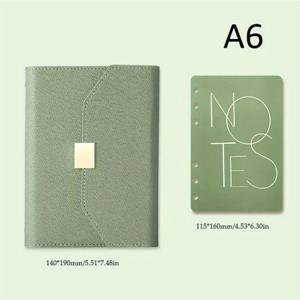 TEMU A6/A5 바인더 노트북 어젠다 플래너 루스리프 리필 가능 노트북 사무용품 인조 가죽 여행 저널 노트북