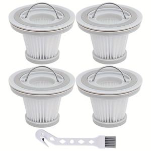 TEMU 샤오미 미지아 휴대용 진공청소기용 4개 HEPA 필터, SSXCQ01XY H13 모델 호환, 가정 및 차량용 나일론 교체 액세서리