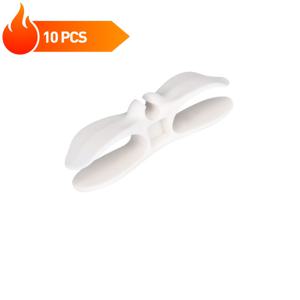 TEMU 10개 쉬운 설치 실리콘 와이어 윈더 조직자 - 주방 가전제품용 자체 접착 고무 케이블 클램프, 에어 프라이어, 커피 머신 등에 견고한 충전 케이블 홀더, 벽걸이 전원 코드 조직자, 가전제품 조직 | 현대 주방 액세서리 | 견고한 플라스틱 클램프, 케이블 관리, 후크|에어프라이어