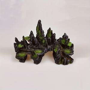 TEMU 빈티지 스타일 레진 인공 산 풍경 돌 - 수족관 및 어항용 - 현실적인 이끼 커버 디자인, 전원 필요 없음, 쉽게 청소 가능, 홈 데코, 수족관 장식, 수중 액세서리, 자연스러운 외관, 내구성 있는 구조 크리스마스, 할로윈 장식, 가을 홈 데코 수집품 피규어