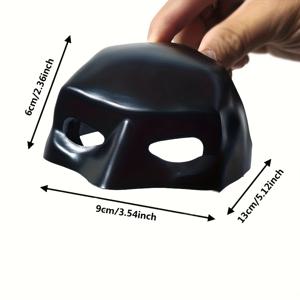 TEMU 웃긴 검은 새치 모양의 애완 고양이 헬멧 마스크 - 고양이용 장난 사진 프롭, PVC 소재, 할로윈 또는 의상 파티에 완벽, 고양이 액세서리 | 새치 디자인 | 현실적인 장난