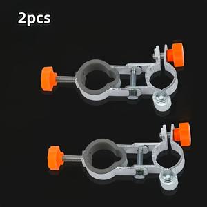 TEMU 야외 캠핑 및 야생 낚시용 조절 가능한 클램프 커넥터가 있는 알루미늄 낚시 의자 우산 홀더 2개 세트