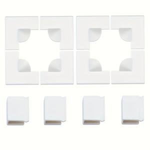 TEMU 자석 스크린 코너 키트 - 핸들과 함께 8개 강화된 각도 스크린, 4개 강력한 방풍 클립으로 완벽한 수리 및 효과적인 모기 방지, 자석 고정물|스타일리시한 창 액세서리|자석 고정물, 자석 홈 데코