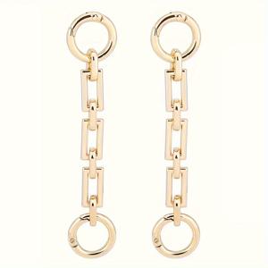 TEMU 2 조절 가능한 금속 핸드백 체인 연장기, 오발리 대체 체인, 클래스 버클, 골든 톤 마감 - DIY 핸드백 만들기 액세서리, 어머니의 날, 새해 및 크리스마스 선물, 크로스바디 백 장식, 크로스바디 백용 핸드백 체인, 백 장식, 우아한 액세서리, 연마 금속 모양, DIY 지갑 만들기