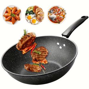 TEMU 휴대용 캐스트 아이언 프라이팬, 11.84/12.6 인치 - 가벼우며, 계란, 스테이크 및 팬케이크를 위한 비스킷 프라이팬 - 가정 및 레스토랑용 쉬운 요리, 레스토랑 요리 필수품 | 현대적인 주방 용품 | 내구성 있는 조리 표면, 캐스트 아이언 프라이팬