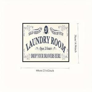 TEMU 1개 고강도 세탁기 & 건조기 커버 - 고품질 세탁실 보호 매트, 주방/욕실용 카운터탑 보호대 - 쉬운 청소 비닐 표면, 스크래치 및 방수 기능, 세탁기 커버 매트, 빈티지 디자인, 흡수 소재, 스타일리시 홈 액세서리, 내구성 있는 유틸리티룸 정리함, 아파트 임차인용