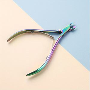 TEMU 무광 스테인리스 컷클 니퍼 - 저자극성, 정교한 매니큐어 & 페디큐어 도구로 완벽한 죽은 피부 제거, 세련된 네일 액세서리|스테인리스 니퍼