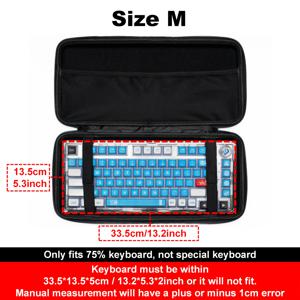 TEMU evbpsql EVA 하드 쉘 키보드 케이스 - 방수 및 먼지 차단 메쉬 포켓 & 스트랩 포함, 60%/65%/68%/75%/TKL/풀사이즈 기계식 키보드 호환, 마우스, 케이블, 키캡 풀러 & 스위치 리무버 수납 공간, 내구성 있는 지퍼 잠금, 정리형 키보드 보호 가방|키캡|키캡|방수가방