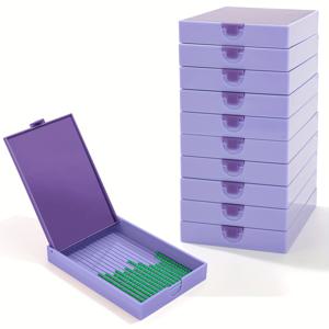 TEMU 트라브릭스 10개 대형 방전 페인팅 보관용기, 뚜껑이 있는 스택 가능한 페인팅 보관용기, 고양이 페인팅 액세서리 도구, 두 가지 기능과 배열, 상자형|보석십자수