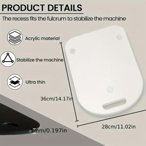 TEMU 패드 - Thermomix TM6/TM5용 광택 있는 베이스가 있는 아크릴 슬라이드 플레이트, 주방 수조기 가전 이동기구 블렌더 Slier Mat 고품질 PTFE 내마모성 미끄럼 방지 패드와 손잡이 포함된 다목적 긁힘 방지 표면 보호대, Coffee Machine과 믹서 No.6 & 5에 잘 어울리는 2색상 사용 가능한 청소하기 쉬운 액세서리