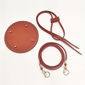 TEMU 3개 세트 수제 버킷백 만들기 키트, 15cm 라운드 베이스 + 어깨끈 + 끈 + 2D 링 클립, 조절 가능한 어깨끈, 지퍼 및 내구성 있는 인조 가죽 베이스, 버킷백 및 토트백용, 지갑 만들기, DIY 지갑 만들기