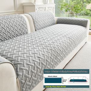 TEMU 1개 모던 초음파 엠보싱 미끄럼 방지 소파 커버 - 강력 & 스크래치 방지, 미끄럼 방지 받침대, 세탁기 사용 가능, 6가지 색상 (/Teal)