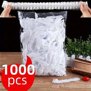 TEMU 1000개 재사용 가능한 탄성 식품 보관 커버 - 투명 스트레치 플라스틱 그릇 및 접시 밀봉 필름, 주방 및 레스토랑 신선도 유지, 가정용 식품 등급 키친 식사 보호 마스크