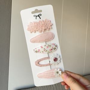 TEMU 5개 세트 카드 주사기, 새 마카롱 컬러 자수 꽃 머리핀, 한국 스타일 달콤하고 다용도 플로럴 앞머리 헤어핀, 5-50개 자수 꽃 귀여운 헤어핀, 헤어 클립 번, 개 액세서리, 개 헤어 클립, 개 머리끈, 개 리본