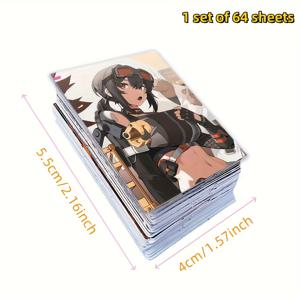 TEMU 64개 젠리스 존 제로 애니메이션 스티커 세트 - 랩탑/스케이트/물병용 트렌디한 데칼, 완벽한 DIY 장식 스티커