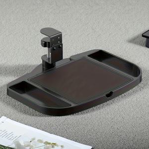 TEMU 메탈 데스크 오거나이저 & 마우스 패드 스토리지 랙 - 드릴 없는 설치, 27인치 이하 컴팩트 사이즈, 3.2 큐피트 수납공간, 홈 오피스 및 작업 공간 정리용 내구성 강한 메탈 구조, 모던한 디자인, 튼튼한 데스크 & 서랍 정리함