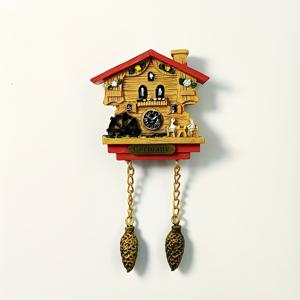 TEMU 1개 유럽, 독일, 뮌헨 패션 여행 기념품, 창의적인 3D 컬러풀 노움 시계 홈, 공부방, 거실 냉장고 장식, 자석 냉장고 스티커 선물