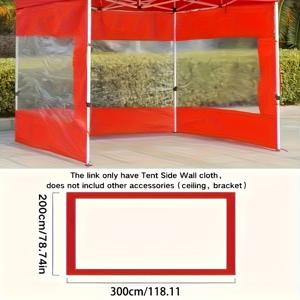 TEMU 초대형! 투명 옥스포드 천 사이드월이 있는 야외 텐트, 소셜 모임을 위한 접이식 디자인 | 모던한 디자인, 튼튼한 원단, 캠핑 텐트