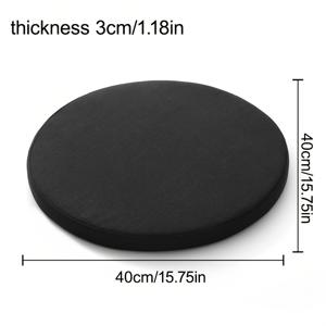 TEMU 1개 모던 원형 스펀지 - 미끄럼 방지, 탈착 가능, 세탁기 사용 가능, 폴리에스터, 식탁 의자, 명상, 홈 데코에 적합, 사계절 사용, 명상 쿠션|모던 원형 쿠션|지퍼형 쿠션, 의자용 쿠션|좌식의자|의자