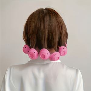 TEMU 10개입 무열 컬링 아이롱 세트, 모든 헤어 타입에 적합 - 스타일링 및 영구 컬용 무열 컬러, 크리스마스 추수감사절 필수템, 이미지 변신 필수템