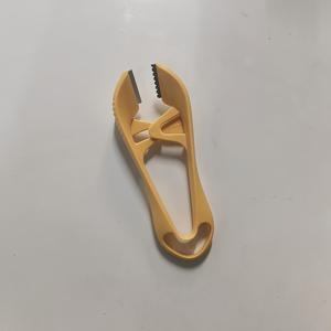 TEMU 스테인리스 강철 마늘 껍질제거기 - 에르고노믹 핸들 & 날카로운 블레이드, 헤비듀티 316 등급 수동형 가벼운 베이지 색상의 홈&커머셜용 주방도구 - 쉬운 세척 디자인, 내구성 있는 대체품으로 사용되는