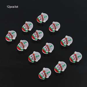 TEMU 12개 레진 크리스마스 눈사람 비즈, 구멍이 있는 - DIY 공예, 보석 만들기, 크리스마스 트리 장식, 헤어밴드, 키체인용 축제적인 빨간색 & 흰색 눈사람 참 - 수제 휴일 액세서리, 크리스마스 장식, 크리스마스 비즈, 눈사람 참, 크리스마스 참, 눈사람 비즈, 보석 만들기 용품