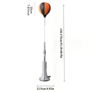 TEMU 52-68인치 조절 가능한 복싱 펀칭백 - 튼튼한 프레임 & 강력한 흡착컵, 실내 민첩성 훈련용 샌드백, 내구성 있는 합성 가죽, 오렌지 & 블랙 디자인 - 복싱, 킥복싱, 무술에 완벽한 크리스마스, 발렌타인데이 선물, 복싱 장비, 다이내믹 운동 장비, 견고한 구조, 복싱, 복싱 퍼, 크레이지 복싱 퍼, 벽 공, 복싱 장비, 펀칭백|모래주머니