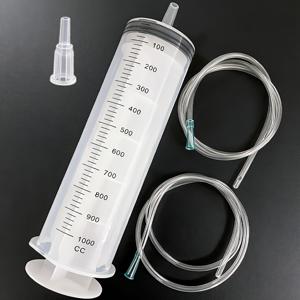 TEMU 대용량 주사기 타입 오일 펌프, 500ml/100ml + 2 x 1m 호스 포함, 엔진 오일/가솔린 흡입 및 충전용 재사용 가능, 탱크/기어박스/변속기 유체 보호, 기어박스 오일 전환,변속기 유체 펌프,유연한 호스 펌프,컴팩트 디자인,고용량 펌프,누수 방지 디자인,다목적 펌프,액체 전송 펌프,DIY 자동차 정비