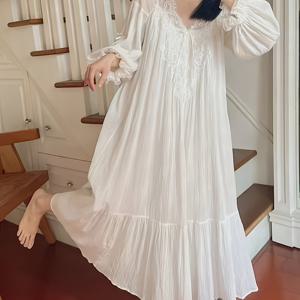 TEMU 프렌치 레이스 나이트가운 - A라인 - 길이 슬립 드레스, 파자마 스타일 레이스 트림, 세탁기 사용 가능한 코트 가운, 브라이덜 샤워, 테마 이벤트 & 아늑한 밤을 위한 우아한 침구|잠옷|여름원피스|여성원피스