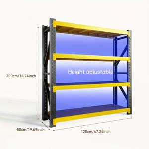 TEMU 헤비 듀티 4단 조절식 메탈 차고 선반, 5000 lbs 용량, 78.8