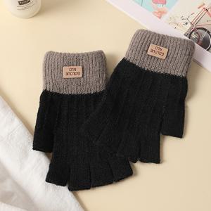 TEMU 여성용 반장갑 - 타이핑, 필기 및 야외 활동을 위한 오픈 탑 디자인 - 미끄럼 방지 그립, 쿠션 팔꿈치가 있는 따뜻한 겨울 장갑 - 학생, 사무실, 여행에 적합 - 손세탁만 가능, 여성용 장갑, 여성용 겨울 장갑