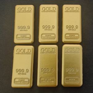 TEMU 2개 또는 6개 리얼 골든 바 - 단단한 아연 합금 레플리카 수집품, 우아한 골든 옐로우 마감, 전기 불필요 - 가정/사무실 장식, 크리스마스, 새해, 발렌타인데이, 생일 파티 답례품 - 수집가 및 장식가를 위한 고급 선물