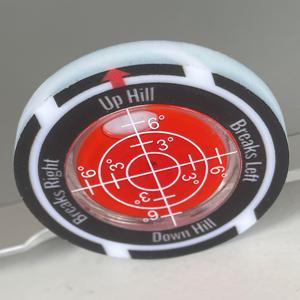 TEMU 고정밀 골프공 마커, 내구성이 뛰어난 ABS 소재 블랙 골프공 마커 (스케일 읽기 보조 기능 포함) - 퍼팅 게임 향상, 다양한 환경에서 골프 애호가에게 적합