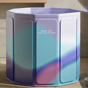 TEMU 욕실 액세서리, 휴대용 대형 접이식 욕조 - 성인용 인플레이터블 스파 및 온수 욕조, 소형 공간용 컴팩트 샤워 및 담금탕, 전기 불필요, 가족용 욕실, 야외 목욕 솔루션|욕조