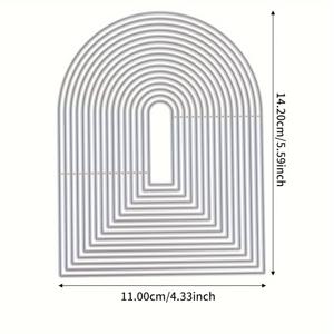 TEMU 카드 제작을위한 기본 프레임 다이 컷, 금속 절단 다이 스크랩북 용 종이 다이 엠보싱 DIY 앨범 용품