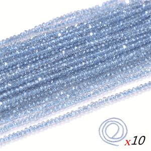 TEMU 다양한 축제용 약 2mm 면처리 울트라 유리 미니 플랫 비즈 2300개 이상, 연두색 - 팔찌 목걸이 반지 장식 제작용