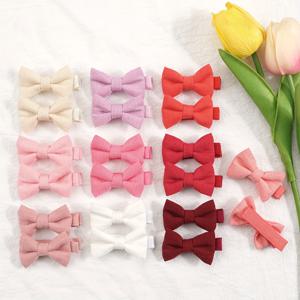TEMU 20개 귀여운 솔리드 컬러 헤어클립, 달콤한 리본 머리핀, 미끄럼 방지 완전 안감 헤어 클립, 여아용 앞머리 고정 핀, 일상 착용에 적합, 사계절 다용도 편안한 헤어 액세서리