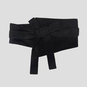 TEMU 여성용 조절 가능한 탄성 허리 조임 벨트 리본 장식 - 레트로 실루엣 벨트, 웨딩드레스, 파티, 이브닝 웨어용 - 멀티컬러 (블랙/네이비/베이지) - 드레스, 스커트, 블라우스용 논패드 벨트