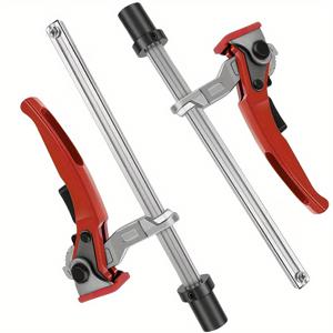 TEMU 20mm 금속 바 클램프, 래쳇 트랙 사우 가이드 레일 클램프, 퀵 리리즈 래쳇 피처, 목공 및 금속공구 도구, 전기 필요 없음, 로드 제한 용량