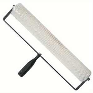 TEMU 20인치 에폭시 바닥 건설용 방수 및 바늘 펀칭 도구 - 자체 레벨링 시멘트용 특수 브러시, 블랙 핸들, 내구성 있는 플라스틱으로 제작된 효과적인 방수 및 레벨링, DIY 프로젝트 및 시멘트 레벨링에 완벽함