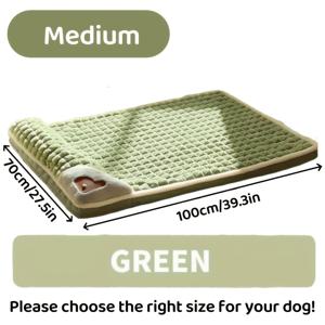 TEMU 겨울철 보온용 중대형 강아지와 고양이를 위한 정형외과 폼 강아지 침대, XL 체크 L 강아지 침대 쿠션 포함, 세탁 가능한 강아지 소파 펫 침대, 미끄럼 방지 바닥 강아지 쿠션, 편안한 강아지 침대, 부드러운 플러시 목베개 포함